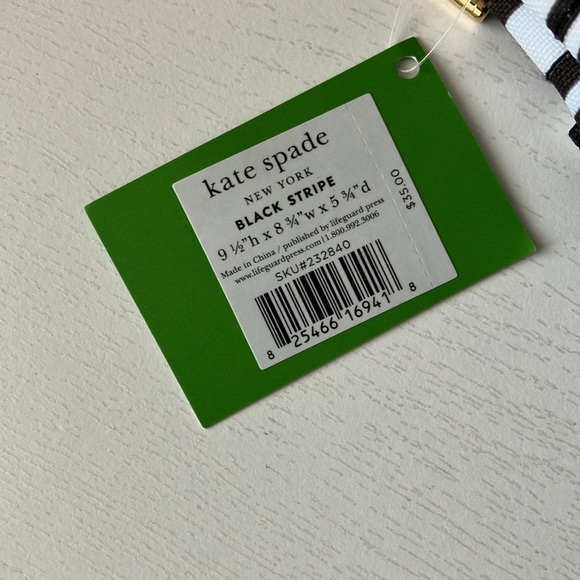 Kate Spade New York Black Stripe Lunch Bag (NWT) - Picture 14 of 16